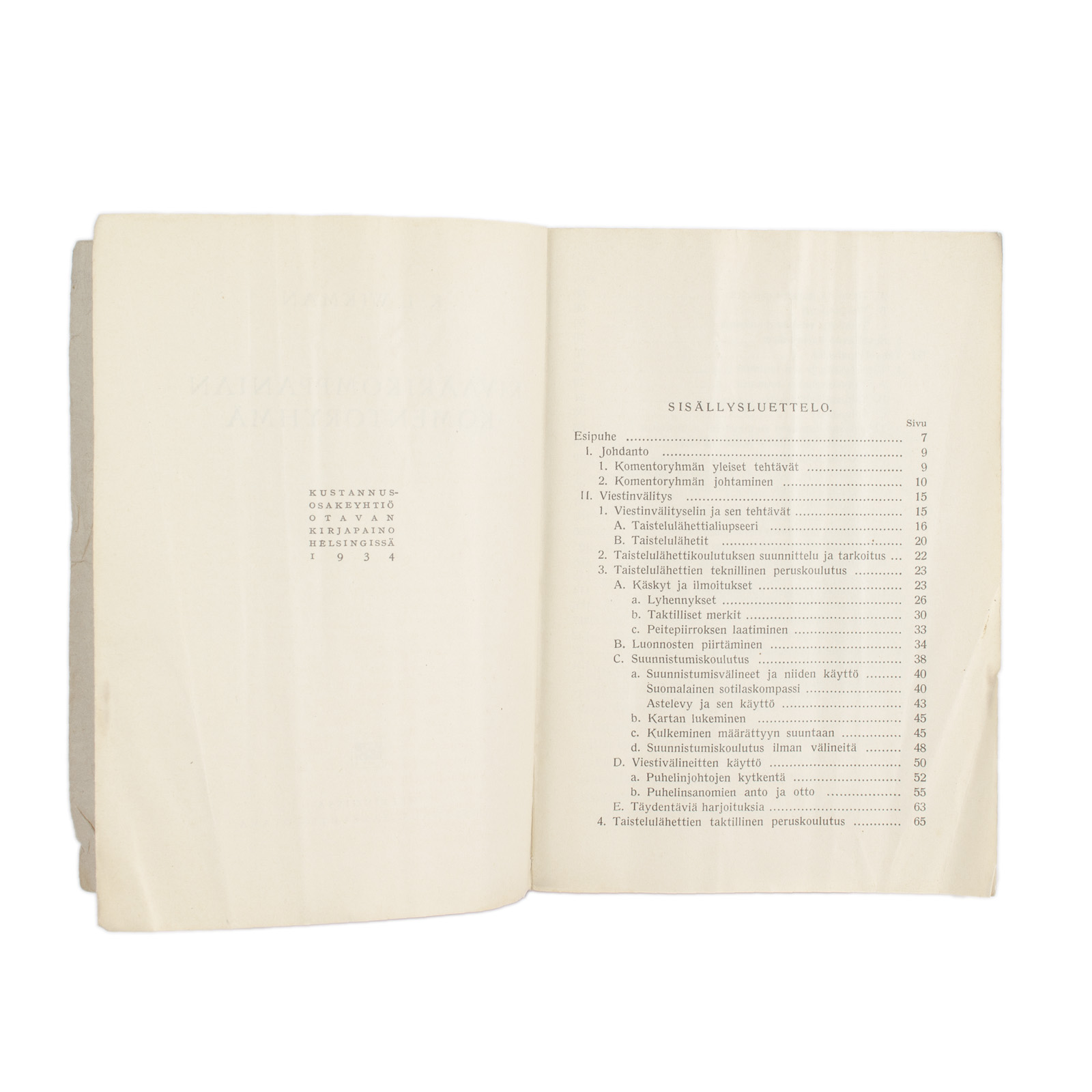 Rifle Company Command Squad, 1934