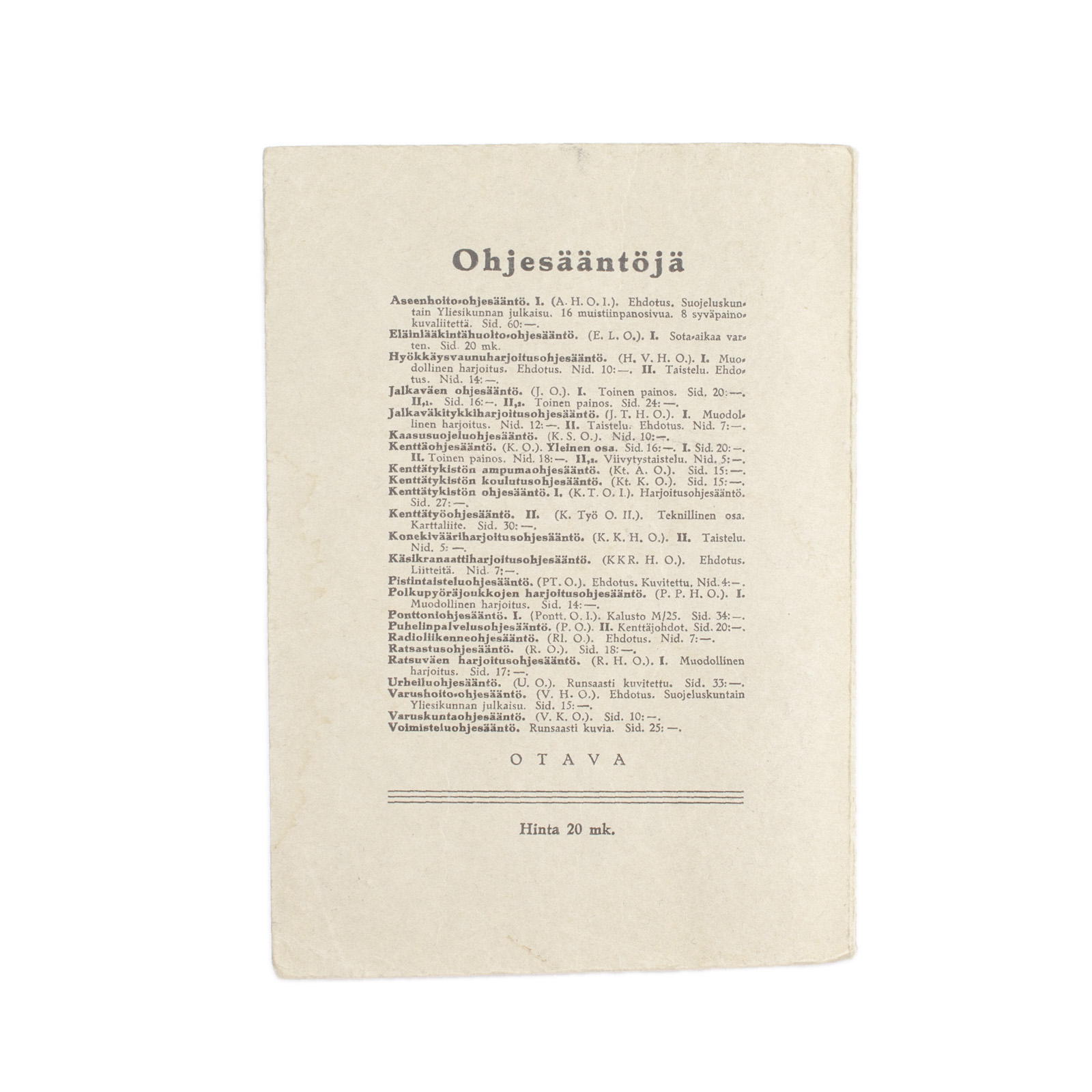 Rifle Company Command Squad, 1934