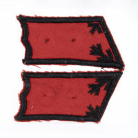 M/36-39 Collar Tabs, Field Artillery Lieutenant, Without Roses