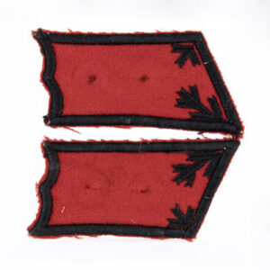 M/36-39 Collar Tabs, Field Artillery Lieutenant, Without Roses