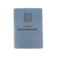 Finnish officers military pass, reproduction