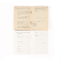 Finnish officers military pass, reproduction