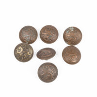 Coat of Arms Button Lot, Copper, Stamped #31