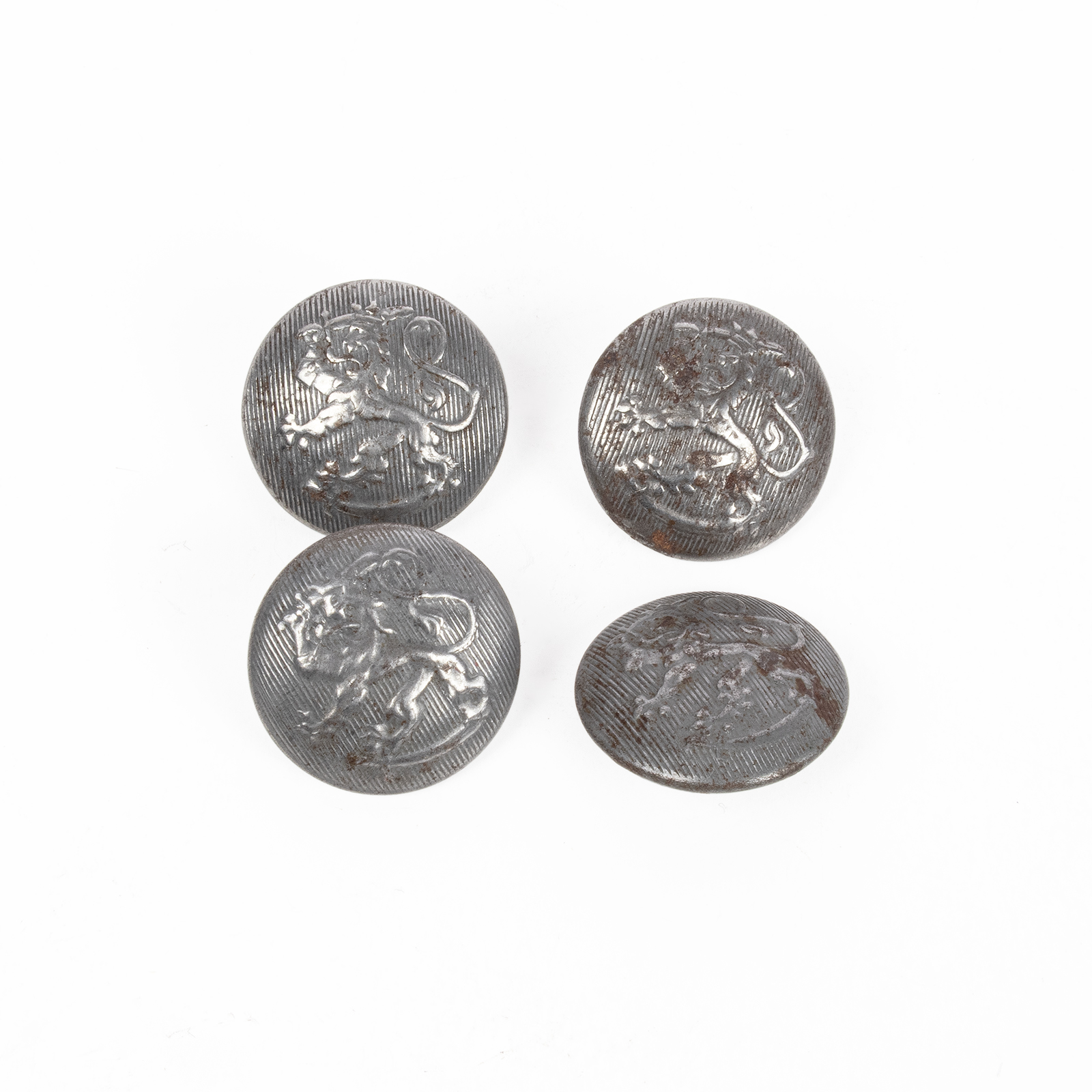 Coat of Arms Button Lot, Steel, Stamped #32