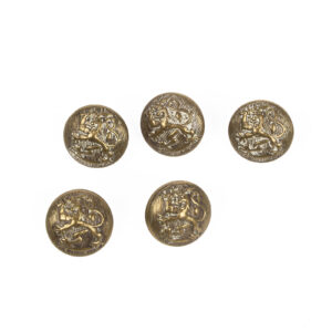 Coat of Arms Button Lot, Brass, Stamped #35