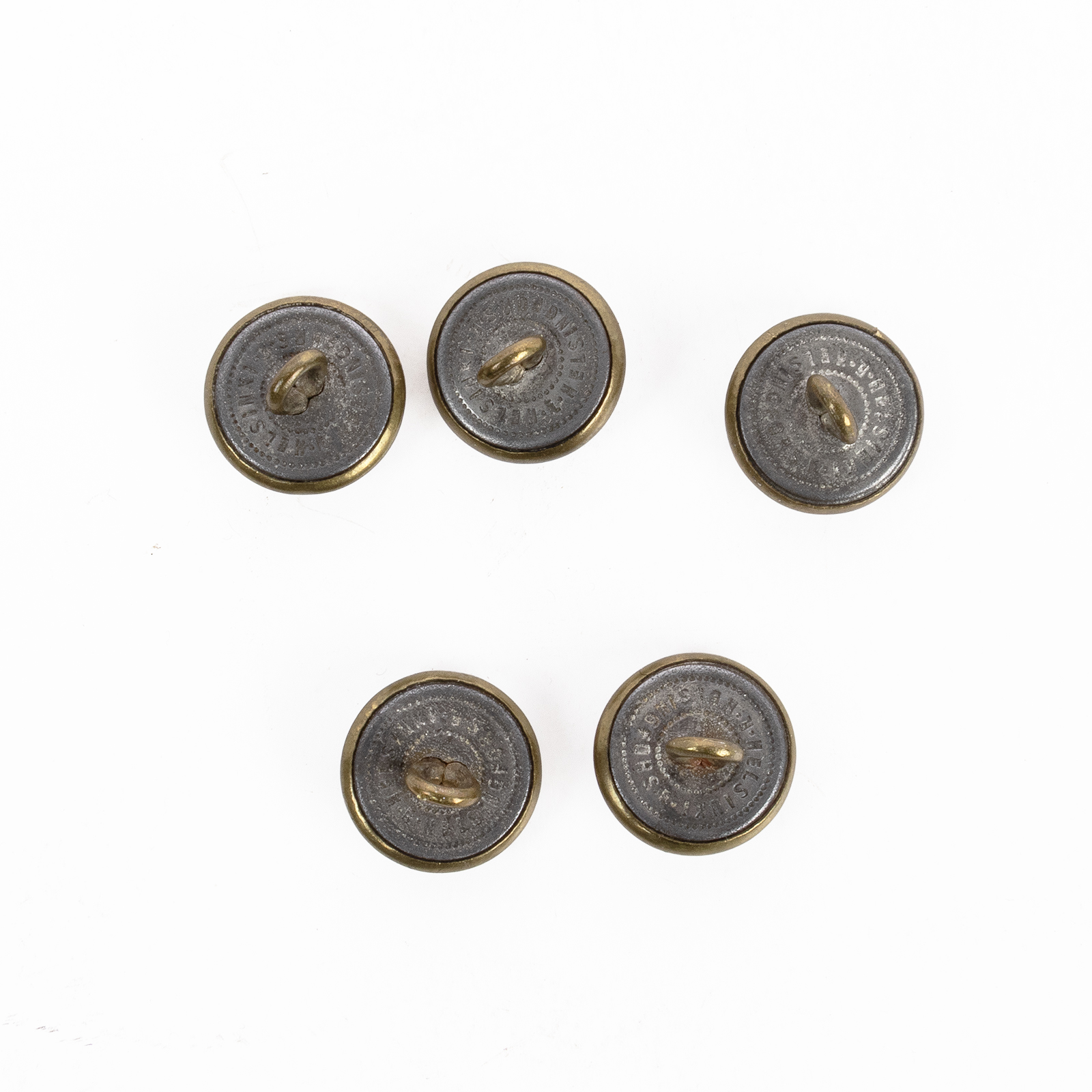 Coat of Arms Button Lot, Brass, Stamped #35