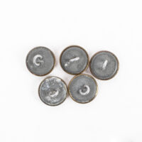 Coat of Arms Button Lot, Copper, Stamped #36