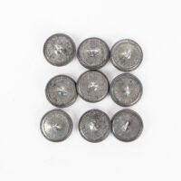 Coat of Arms Button Lot, Grey, Stamped #37