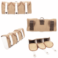 FIN-CANVAS-AMMO-POUCH-TYPE-1-001-KHAKI-WHITE-DARK-BROWN-001 Canvas Ammunition Pouch, Type 1, Reproduction